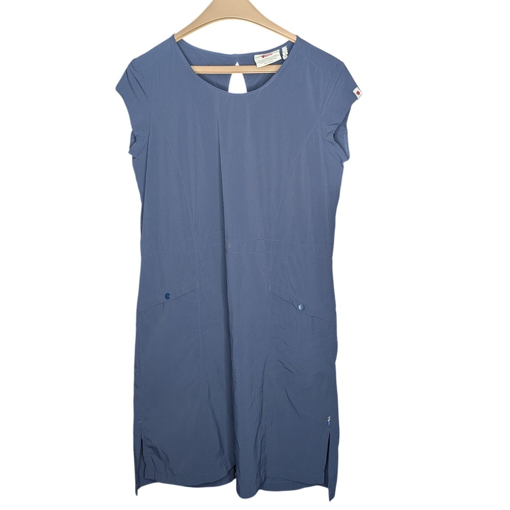 Fjallraven High Coast Lite Dress Navy Blue Women's M Lightweight Packable 83502
